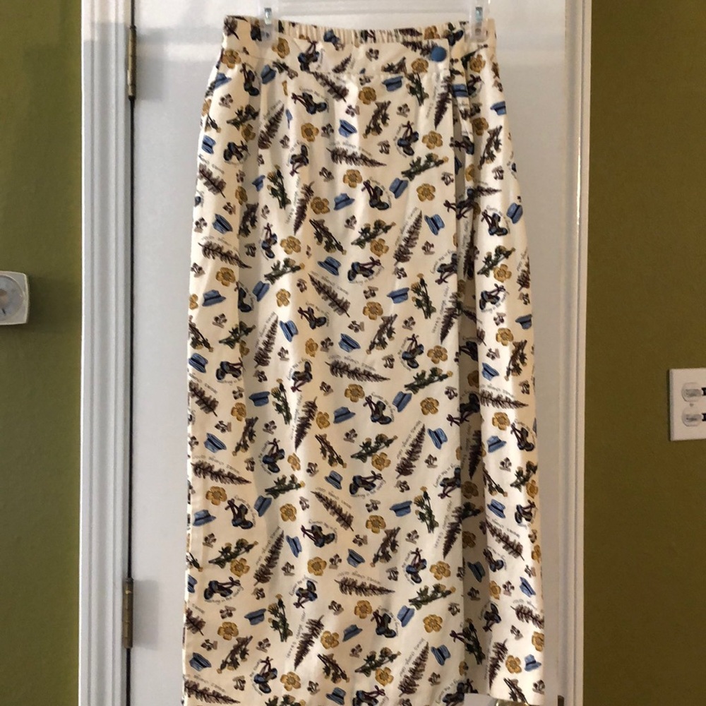 Marisa Canvas Skirt Size 10 Fall Motif